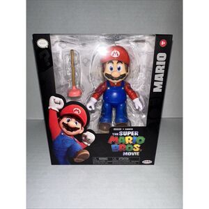 Nintendo The Super Mario Bros. Movie Mario Figure with Plunger Accessory NEW‎